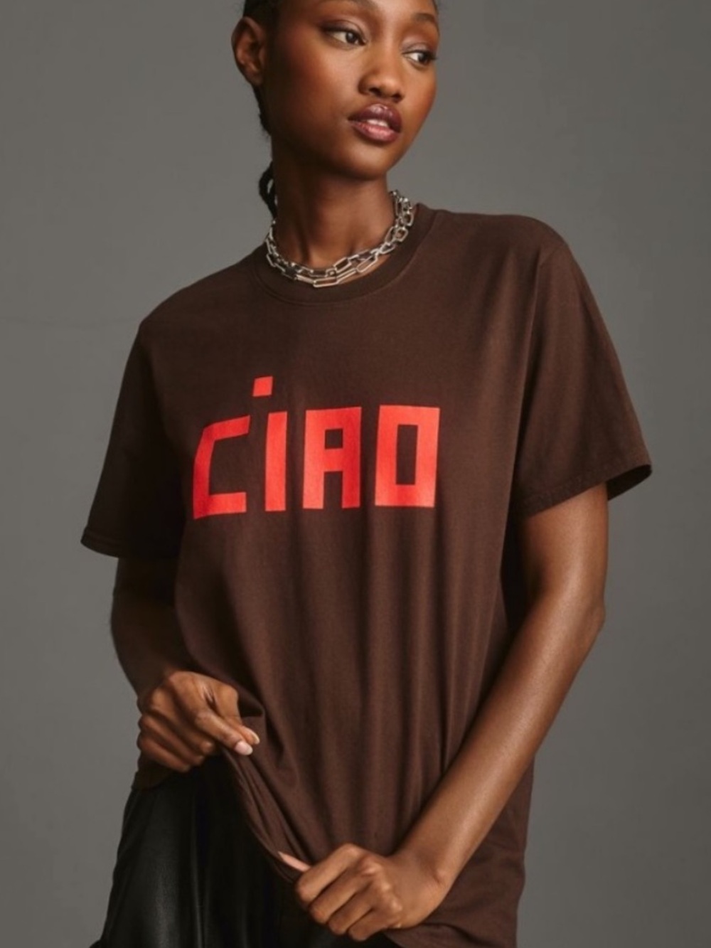 Clare V Ciao Graphic Tee Medium